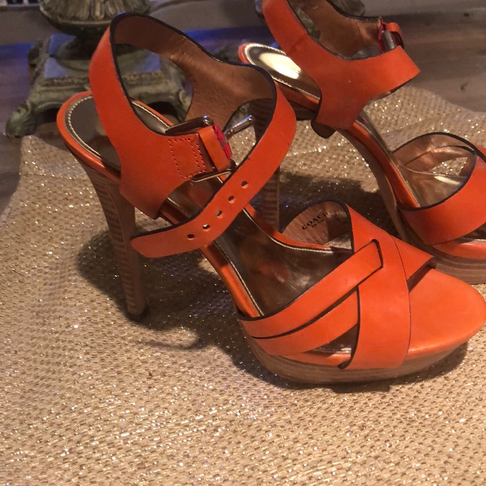 Orange Coach Sandal